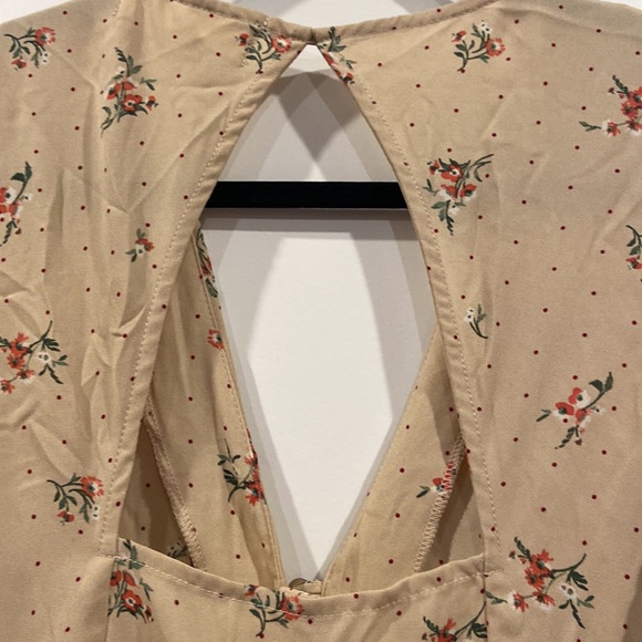 SuperFoxx Large button down midi floral and polka dots ECU - Picture 7 of 15